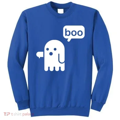 Ghost Boo Thumbs Down Sweatshirt