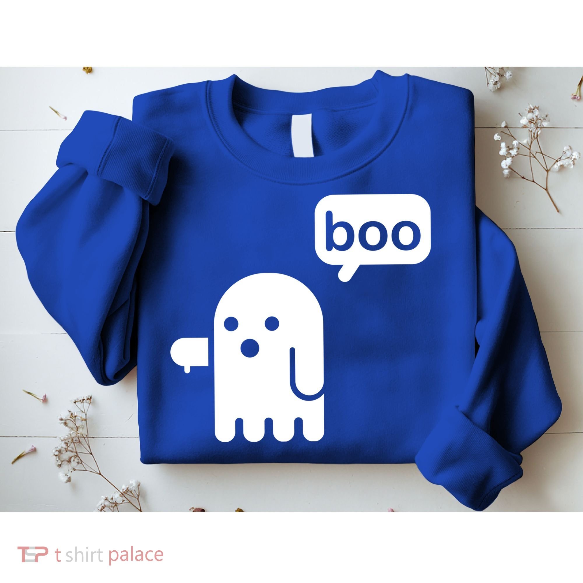 Ghost Boo Thumbs Down Sweatshirt