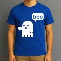 Ghost Boo Thumbs Down T-Shirt thumb 3