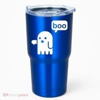 Ghost Boo Thumbs Down Tumbler thumb 0