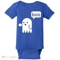 Ghost Boo Thumbs Down Baby Bodysuit thumb 0