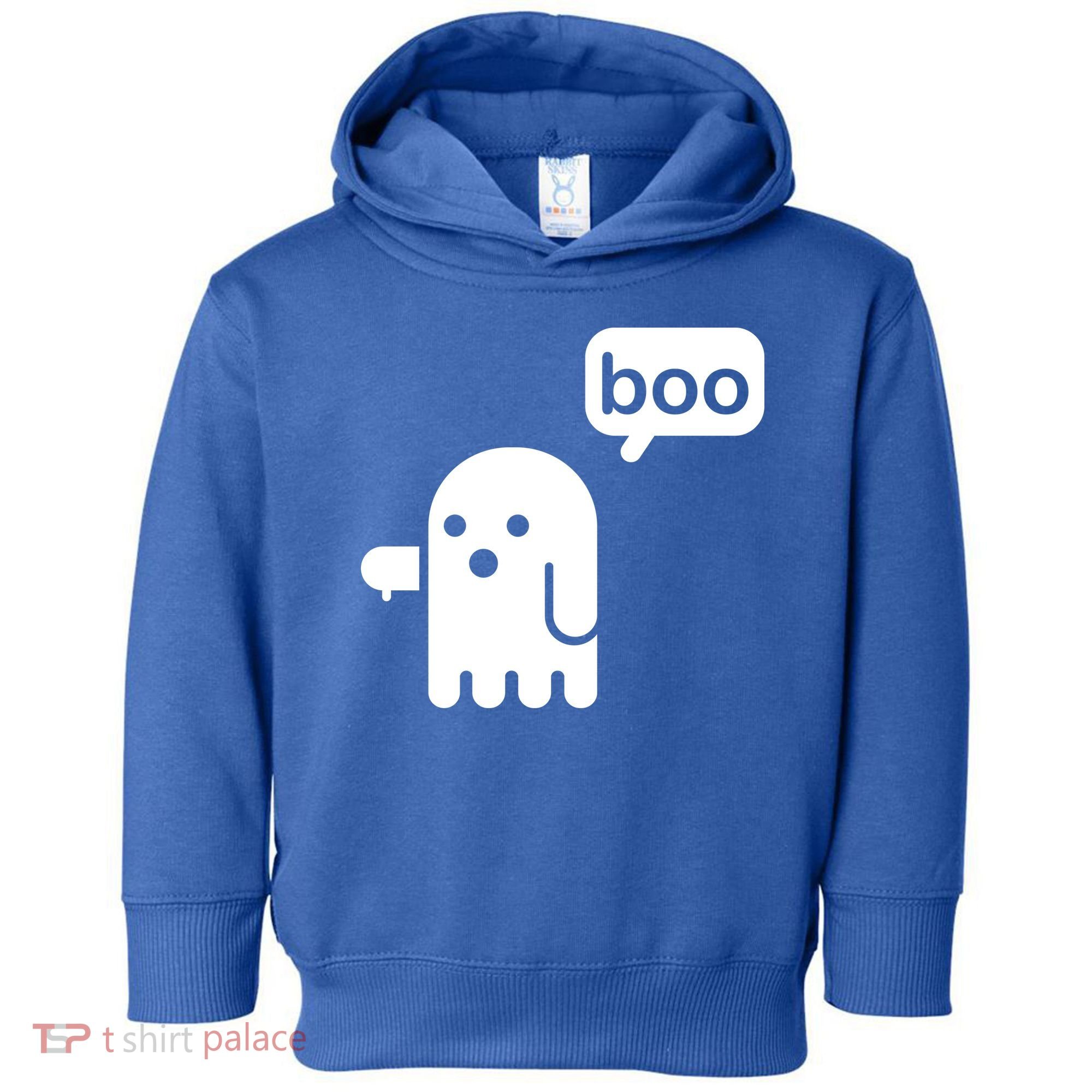 Ghost Boo Thumbs Down Toddler Hoodie