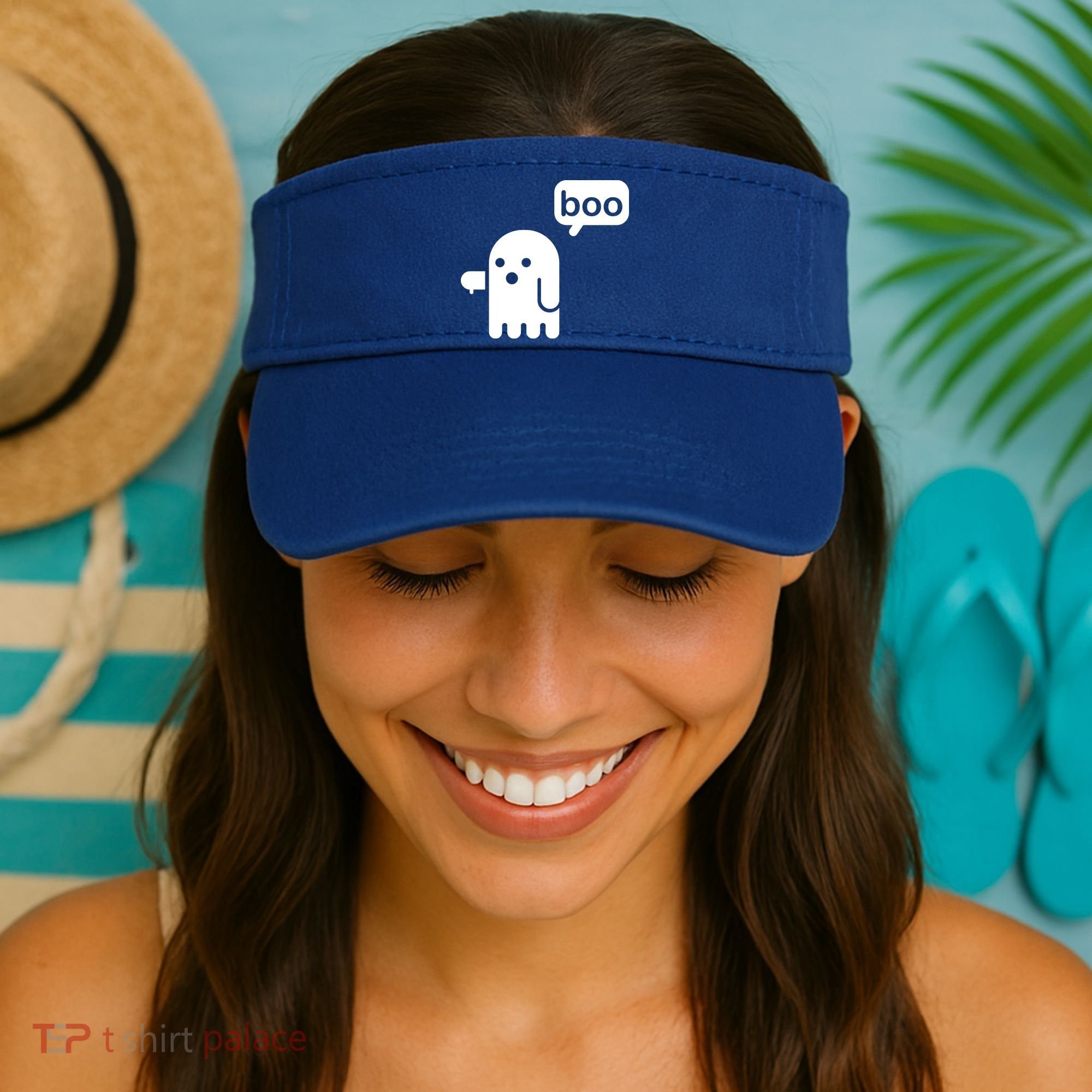 Ghost Boo Thumbs Down Visor