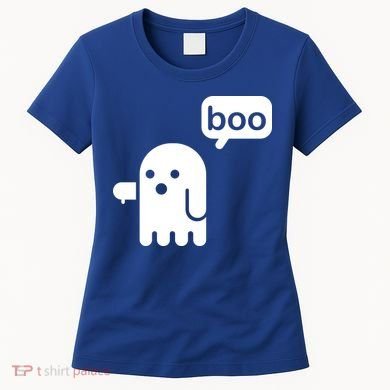 Ghost Boo Thumbs Down Women's T-Shirt