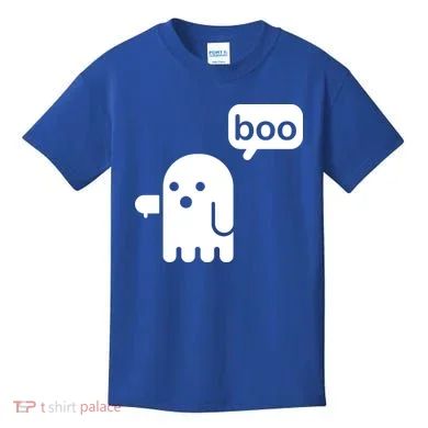 Ghost Boo Thumbs Down Kids T-Shirt