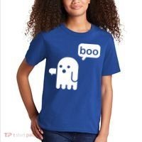Ghost Boo Thumbs Down Kids T-Shirt thumb 2