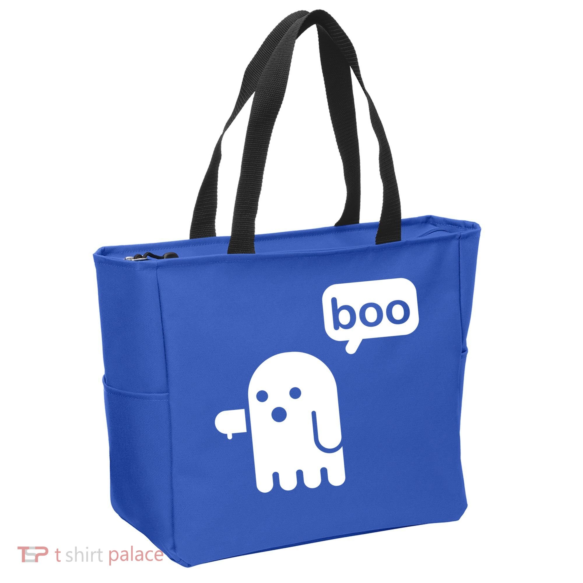 Ghost Boo Thumbs Down Tote Bag
