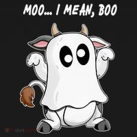 Ghost Cow Moo I Mean Bo Funny Halloween Women's Tank Top thumb 5