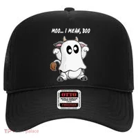 Ghost Cow Moo I Mean Bo Funny Halloween Hat thumb 0