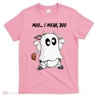 Ghost Cow Moo I Mean Bo Funny Halloween T-Shirt thumb 0