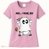 Ghost Cow Moo I Mean Bo Funny Halloween Women's T-Shirt thumb 0
