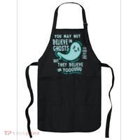 Ghosts Believe In You Funny Halloween Apron thumb 0