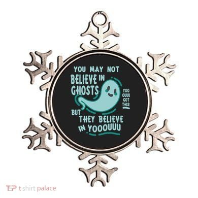 Ghosts Believe In You Funny Halloween Ornament