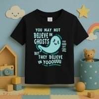 Ghosts Believe In You Funny Halloween Toddler T-Shirt thumb 3