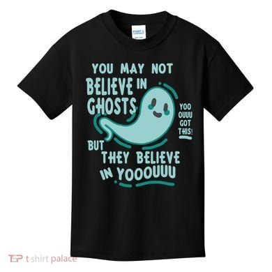 Ghosts Believe In You Funny Halloween Kids T-Shirt