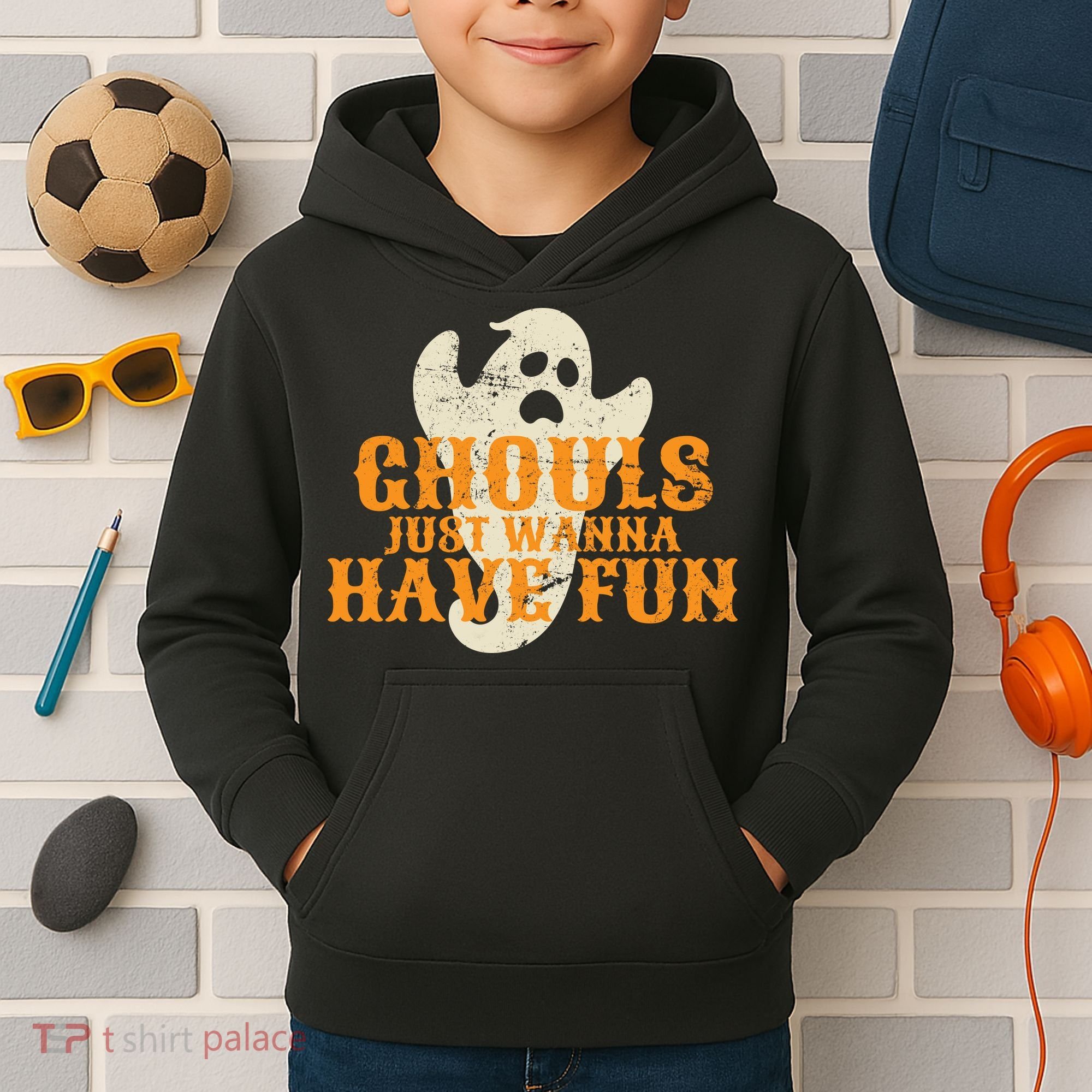 Ghouls Just Wanna Have Fun Kids Hoodie
