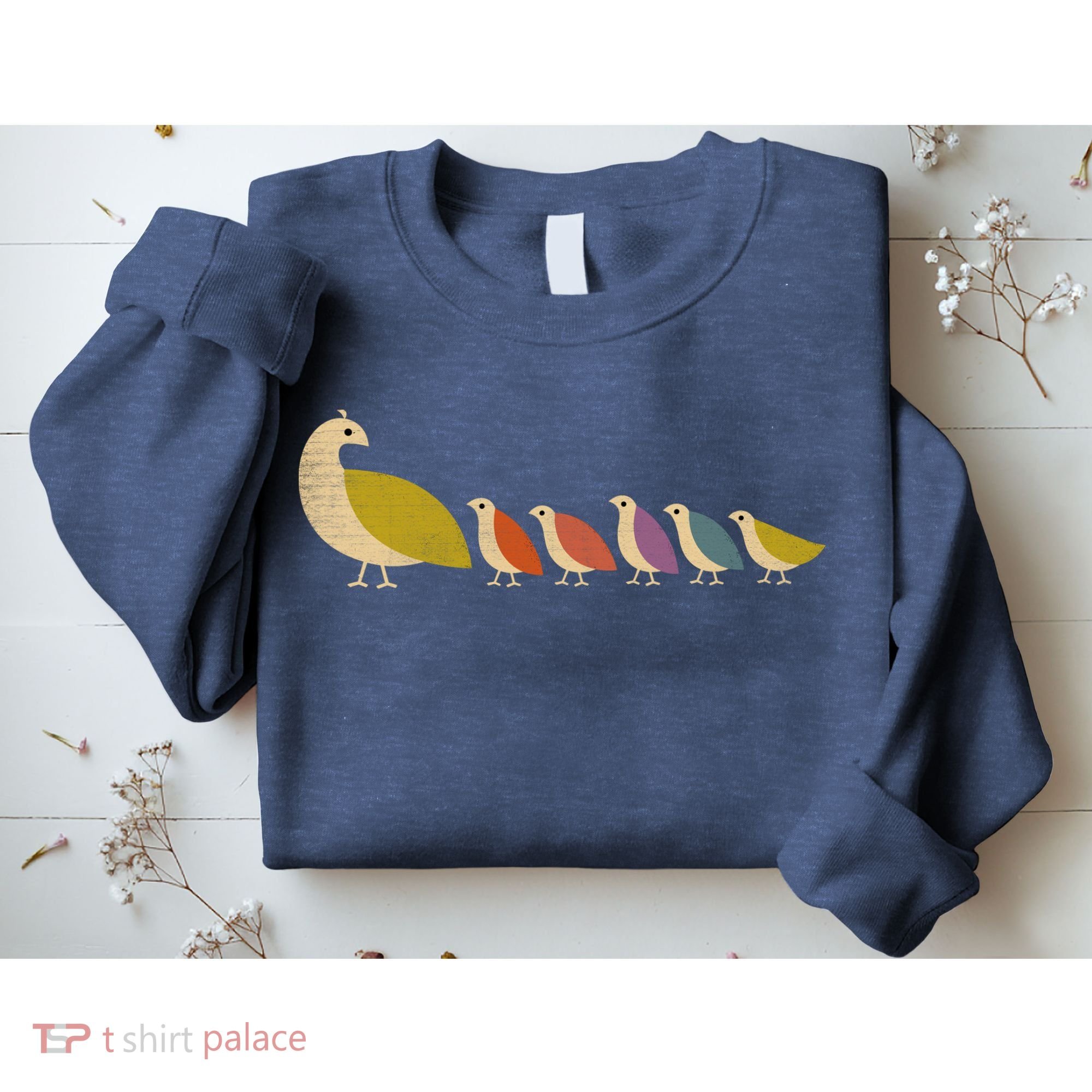 Get Happy Partridge Bird Family Sweatshirt