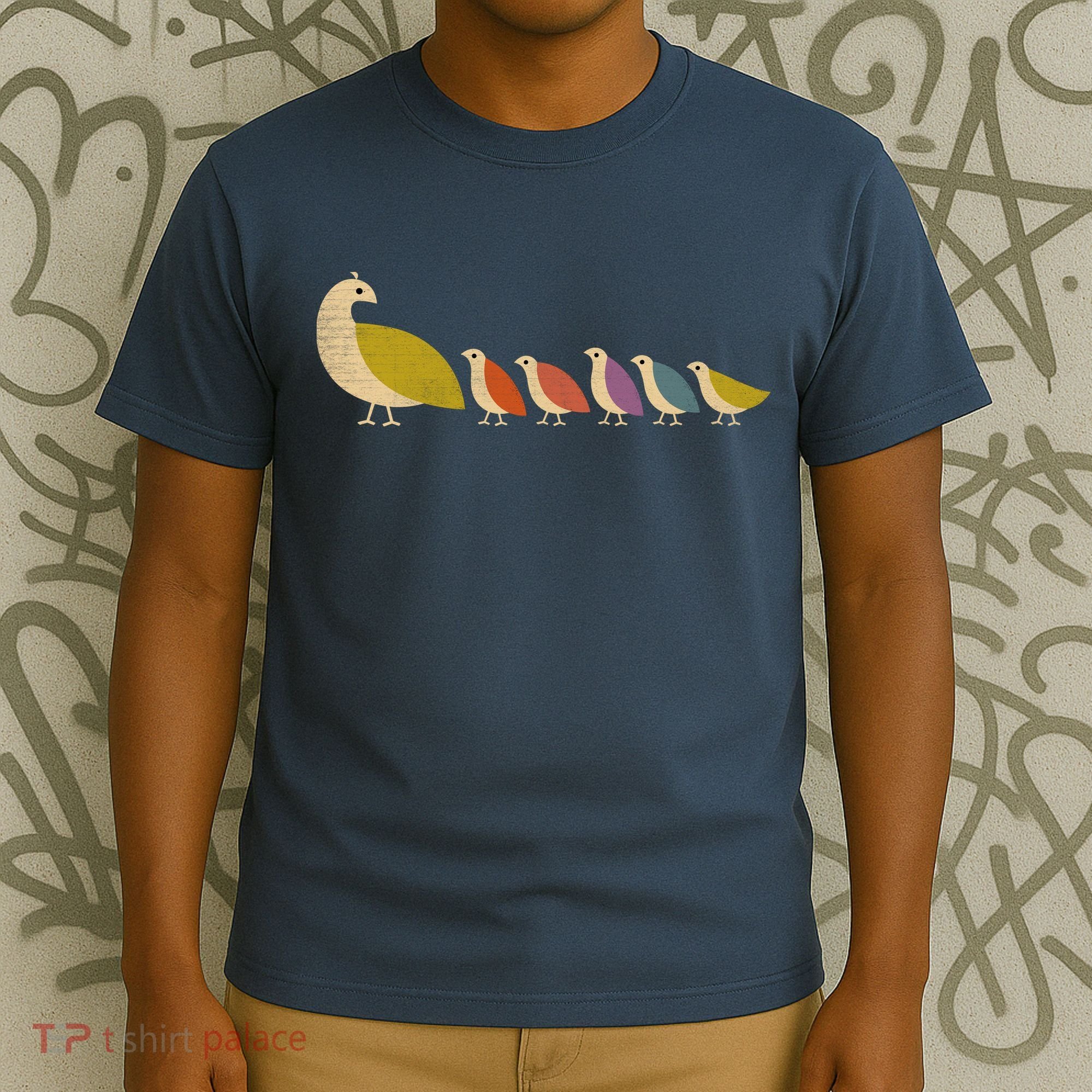 Get Happy Partridge Bird Family T-Shirt