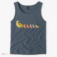 Get Happy Partridge Bird Family Tank Top thumb 2
