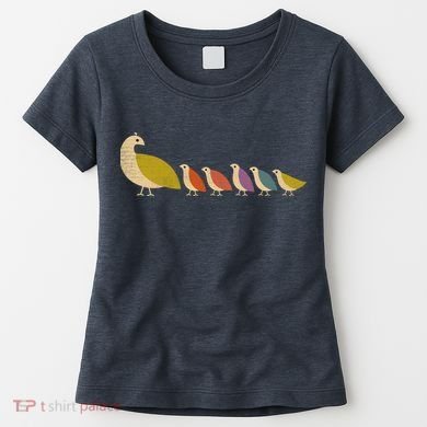 Get Happy Partridge Bird Family Women's T-Shirt