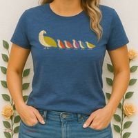 Get Happy Partridge Bird Family Women's T-Shirt thumb 2