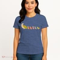 Get Happy Partridge Bird Family Women's T-Shirt thumb 4