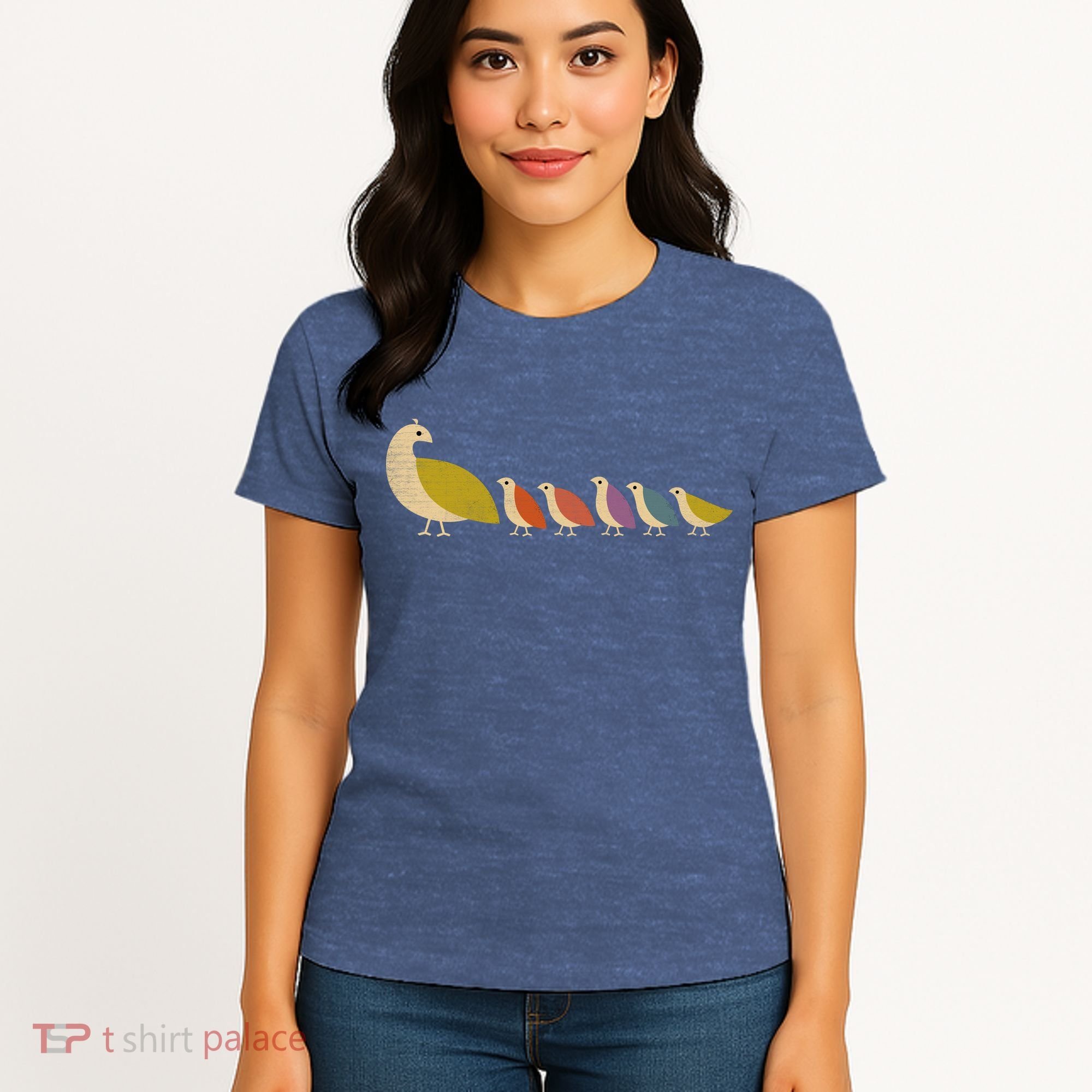 Get Happy Partridge Bird Family Women's T-Shirt