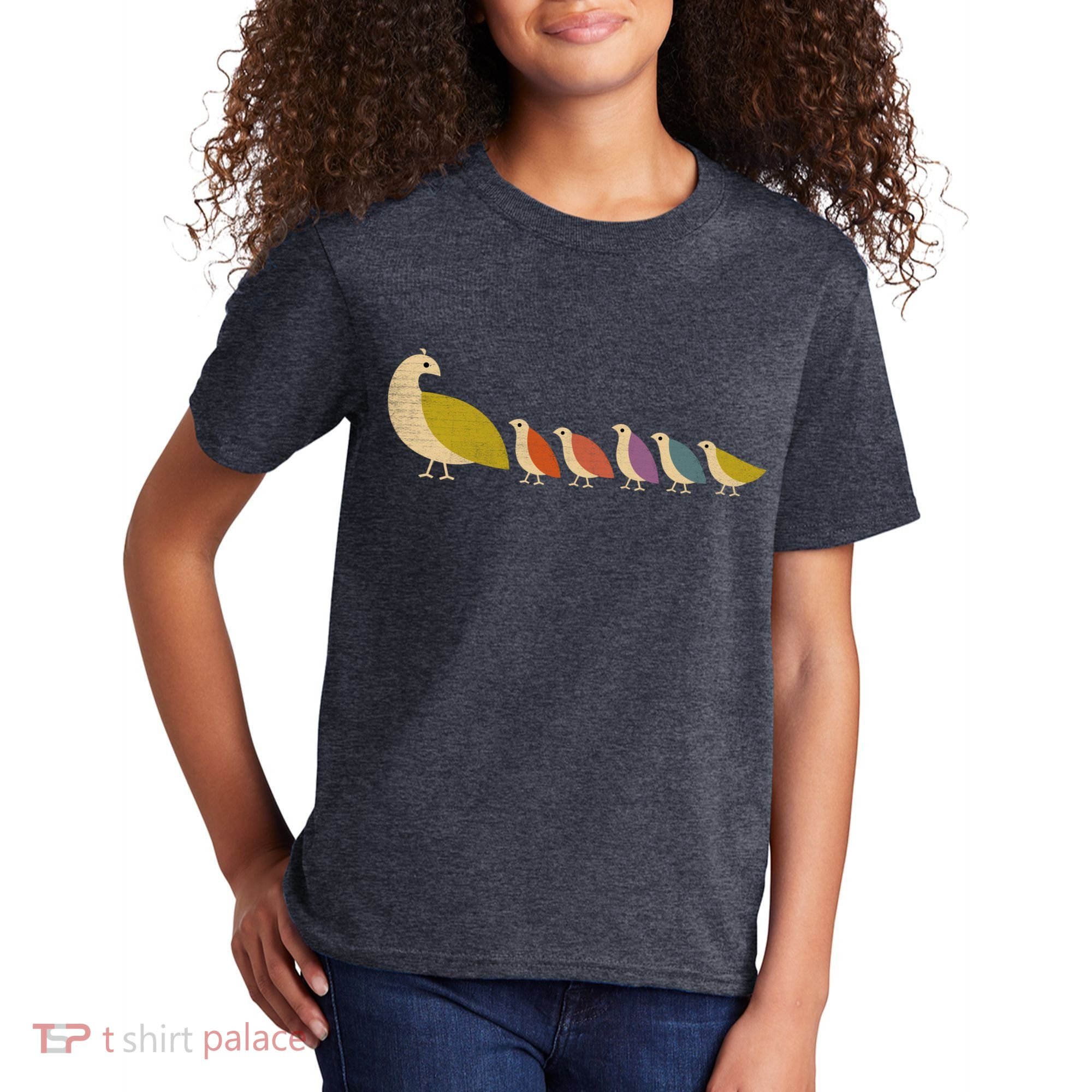Get Happy Partridge Bird Family Kids T-Shirt