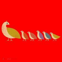 Get Happy Partridge Bird Family Santa Hat thumb 1