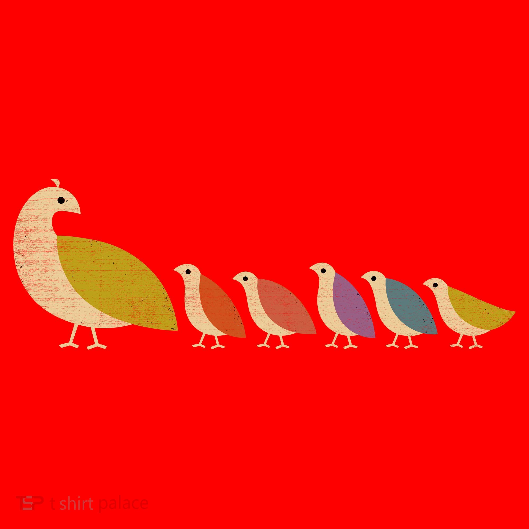 Get Happy Partridge Bird Family Santa Hat