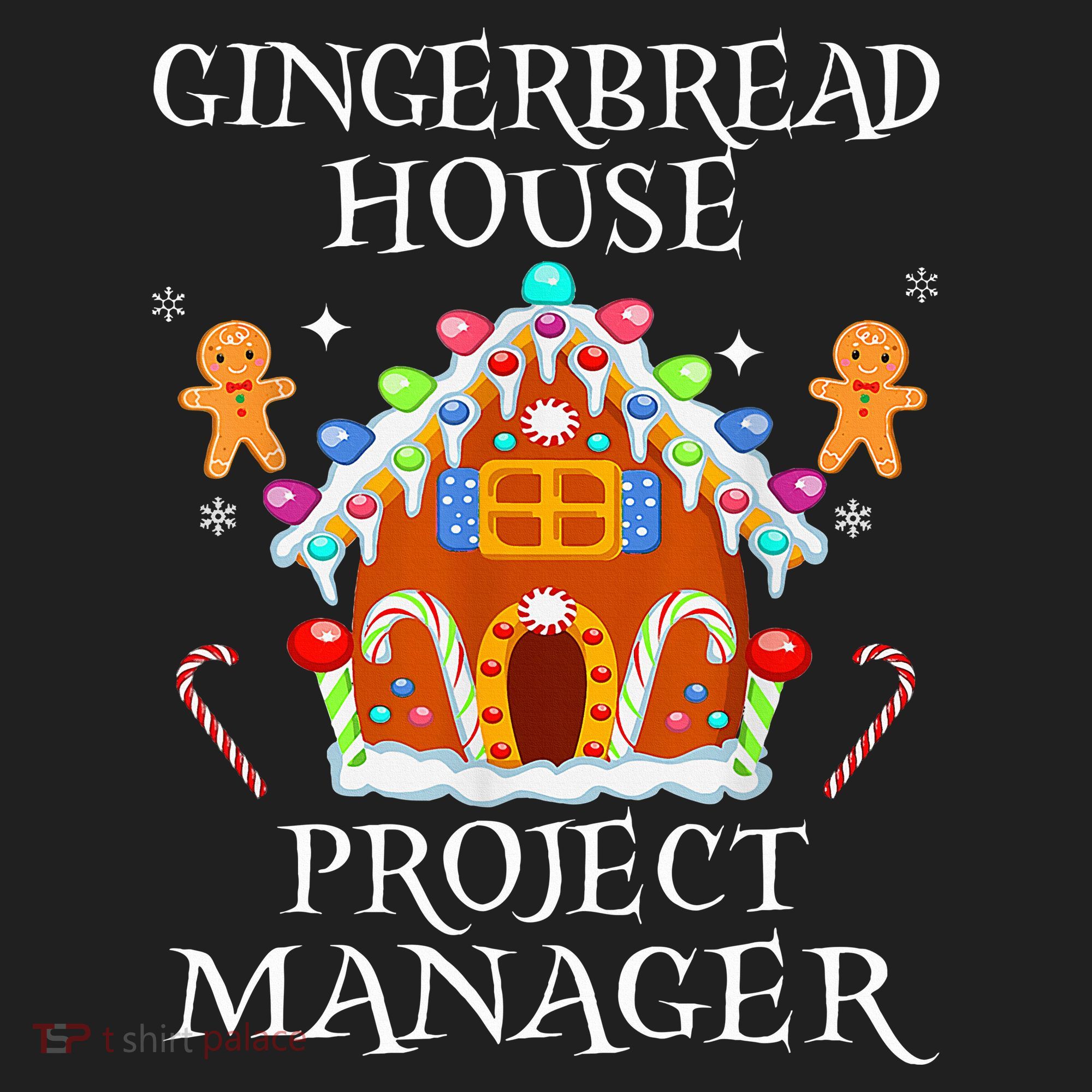 Gingerbread House Project manager Decorating Baking Xmas  Women's Sweatshirt