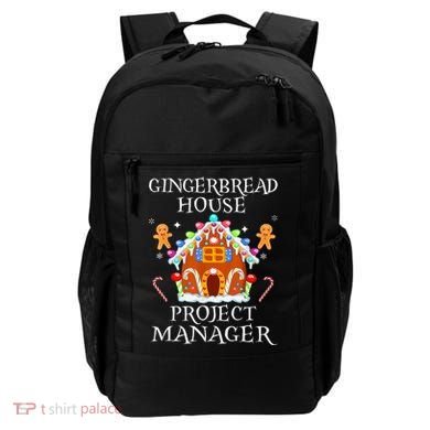 Gingerbread House Project manager Decorating Baking Xmas  Backpack