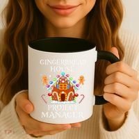 Gingerbread House Project manager Decorating Baking Xmas  Coffee Mug thumb 3