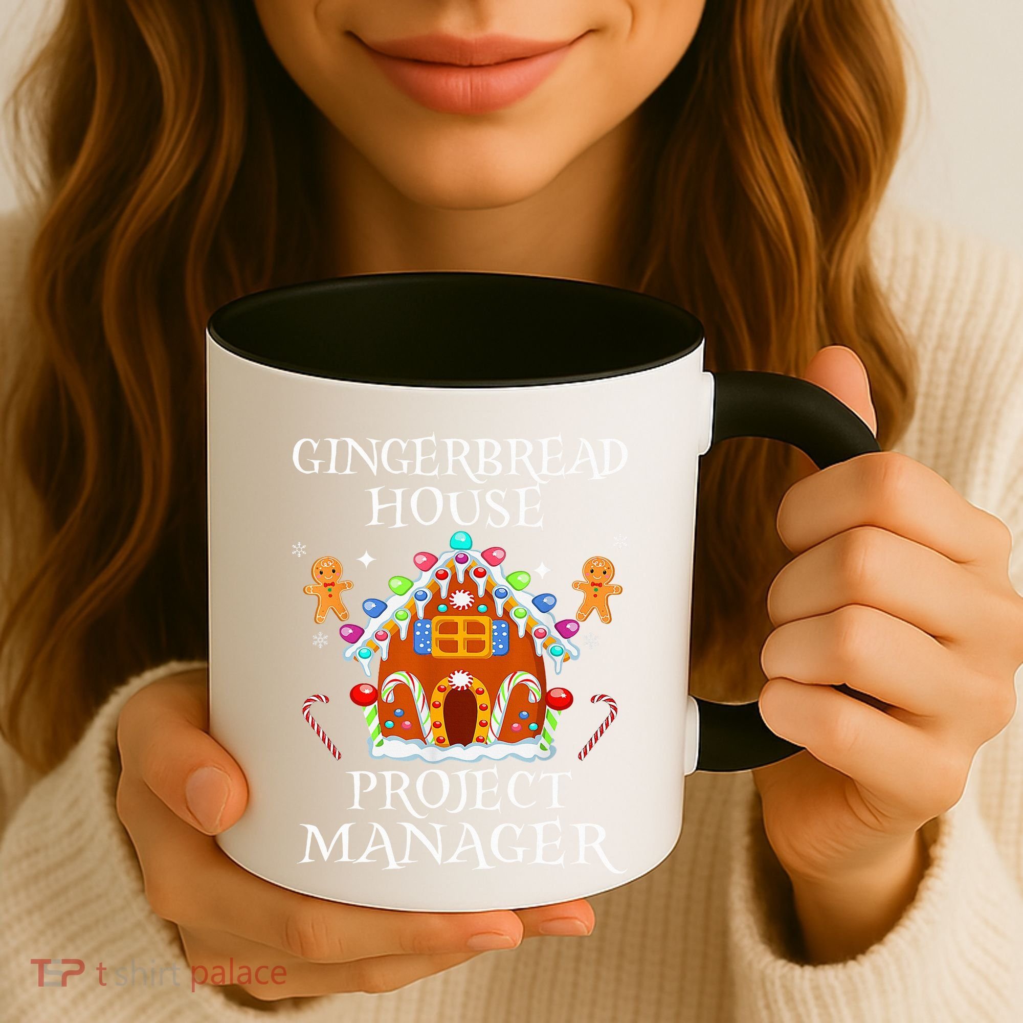 Gingerbread House Project manager Decorating Baking Xmas  Coffee Mug