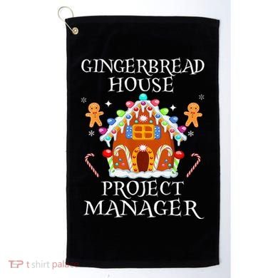 Gingerbread House Project manager Decorating Baking Xmas  Golf Towel