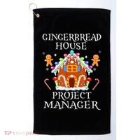 Gingerbread House Project manager Decorating Baking Xmas  Golf Towel thumb 0
