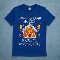 Gingerbread House Project manager Decorating Baking Xmas  T-Shirt thumb 5