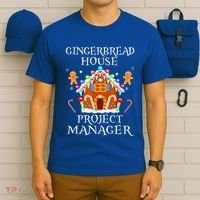 Gingerbread House Project manager Decorating Baking Xmas  T-Shirt thumb 6