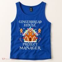 Gingerbread House Project manager Decorating Baking Xmas  Tank Top thumb 2