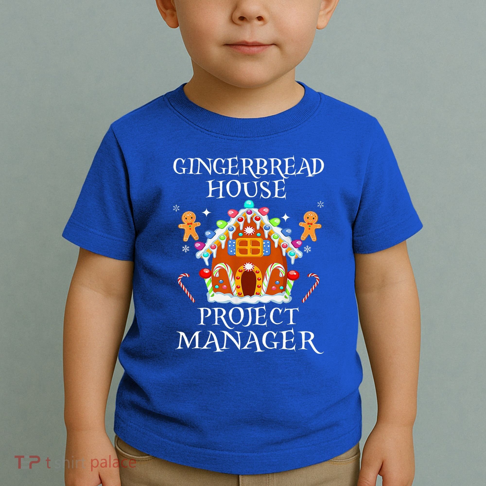 Gingerbread House Project manager Decorating Baking Xmas  Toddler T-Shirt