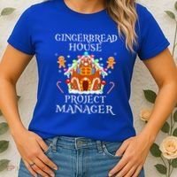 Gingerbread House Project manager Decorating Baking Xmas  Women's T-Shirt thumb 2