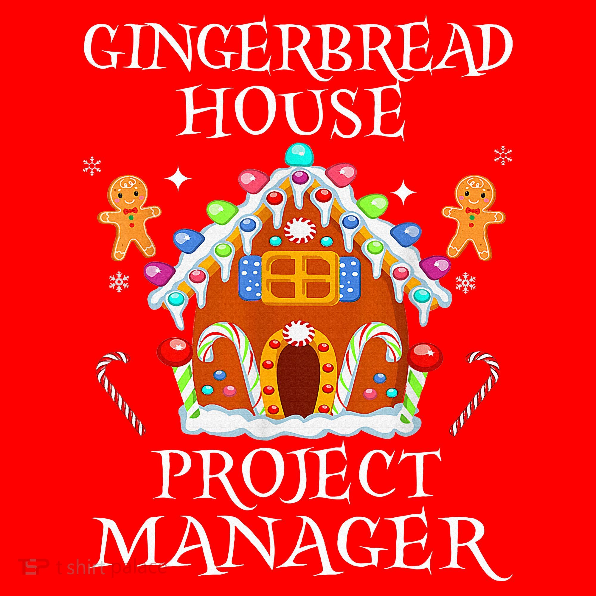 Gingerbread House Project manager Decorating Baking Xmas  Santa Hat