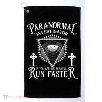 Ghost Hunter Paranormal Investigator Golf Towel thumb 0