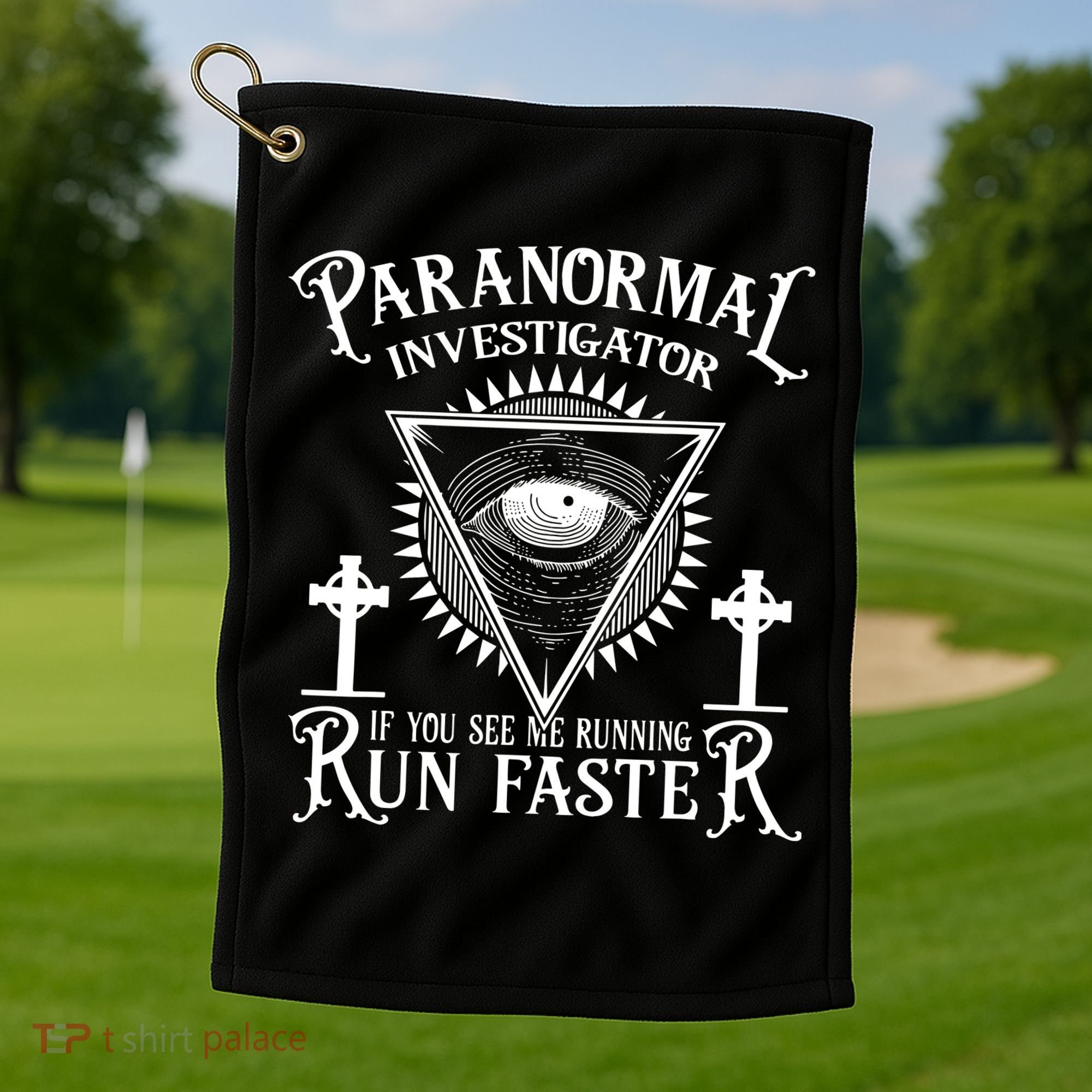 Ghost Hunter Paranormal Investigator Golf Towel
