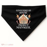 Gingerbread House Project Manager Cookie Baking Christmas USA-Made Doggie Bandana thumb 0