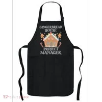 Gingerbread House Project Manager Cookie Baking Christmas Apron thumb 0