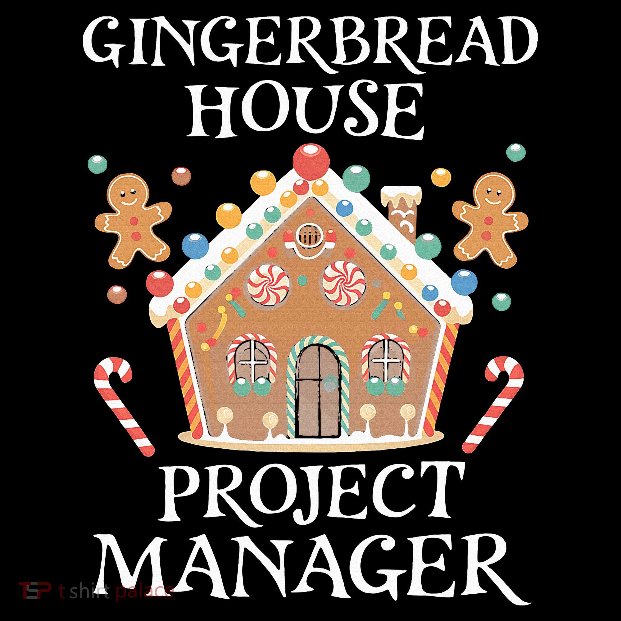 Gingerbread House Project Manager Cookie Baking Christmas Coaster
