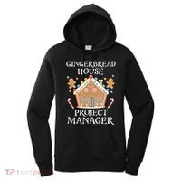 Gingerbread House Project Manager Cookie Baking Christmas Women's Hoodie thumb 0