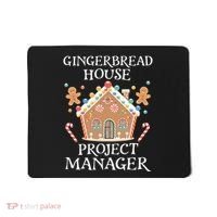 Gingerbread House Project Manager Cookie Baking Christmas Mousepad thumb 0