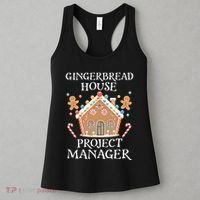 Gingerbread House Project Manager Cookie Baking Christmas Women's Tank Top thumb 3